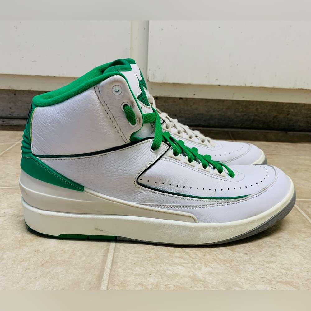 Nike Air Jordan 2 Retro Lucky Green  Men’s sz 10.5 Pre-owned